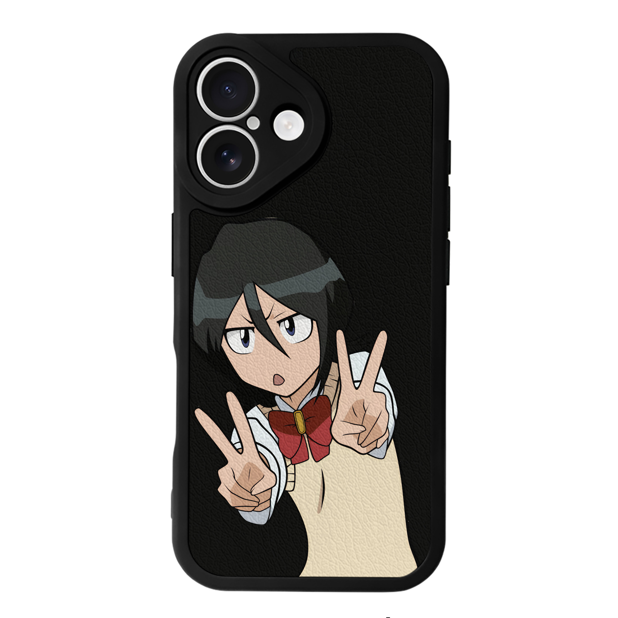 （画像用） ブリーチ 朽木ルキア BLEACH Kuchiki Rukia 【iPhone 16シリーズ対応】シリコンスマホケース（レザー調） 材質：シリコン